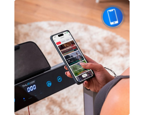 Бігова доріжка електрична THUNDER RACE-SILVER