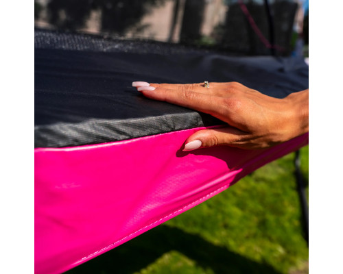 Батут THUNDER INSIDE ULTRA з внутрішньою сіткою 8 футів 244 см чорно-рожевий