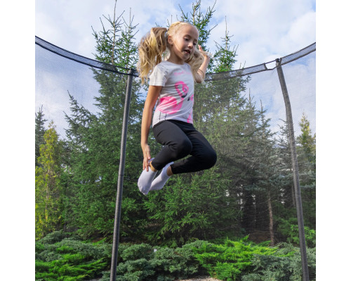 Батут THUNDER INSIDE ELITE з внутрішньою сіткою 6 футів 183 см чорний