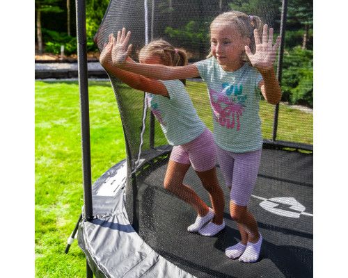 Батут THUNDER INSIDE ELITE з внутрішньою сіткою 6 футів 183 см чорний