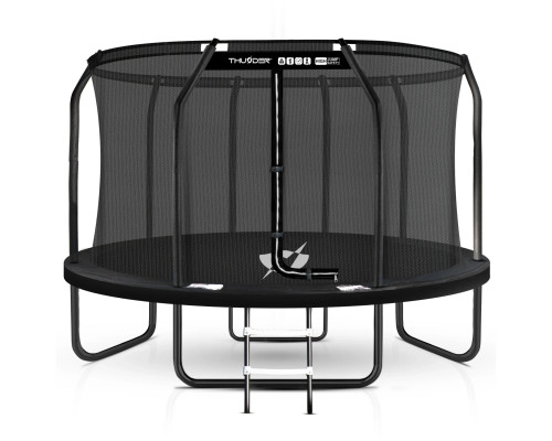 Батут THUNDER INSIDE ELITE з внутрішньою сіткою 14 футів 427 см чорний