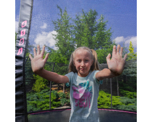 Батут THUNDER INSIDE ULTRA з внутрішньою сіткою 10 футів 305 см чорно-рожевий