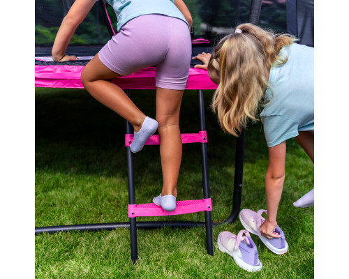 Батут THUNDER INSIDE ULTRA з внутрішньою сіткою 10 футів 305 см чорно-рожевий