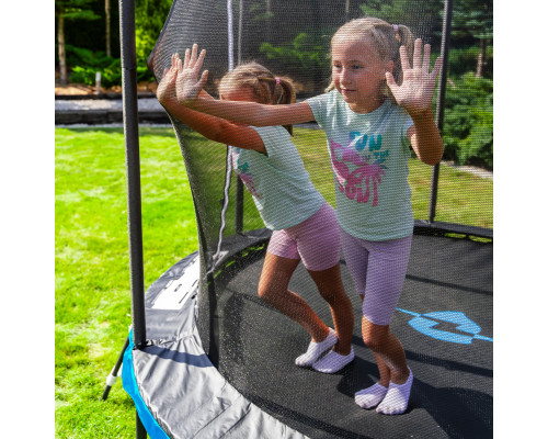 Батут THUNDER INSIDE ULTRA з внутрішньою сіткою 14 футів 427 см чорно-блакитний