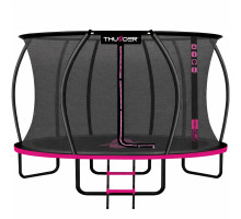 Батут THUNDER INSIDE ULTRA з внутрішньою сіткою 14 футів 427 см чорно-рожевий