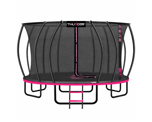 Батут THUNDER INSIDE ULTRA з внутрішньою сіткою 16 футів 488 см чорно-рожевий