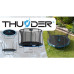 Батут THUNDER INSIDE ELITE з внутрішньою сіткою 6 футів 183 см чорно-блакитний