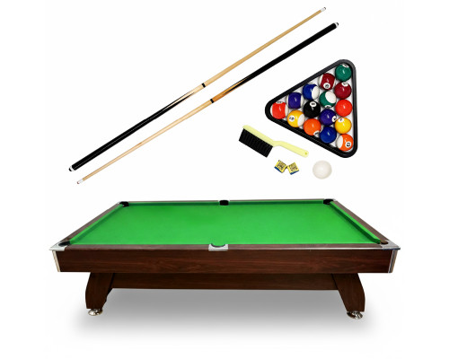 Більярдний стіл THUNDER BOLD-BROWN 7FT, 214 х 122 х 81 см