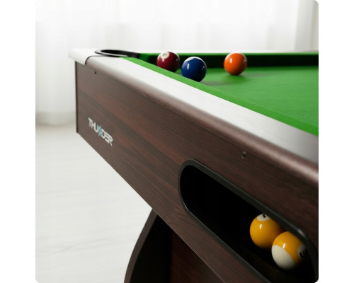 Більярдний стіл THUNDER BOLD-BROWN 7FT, 214 х 122 х 81 см