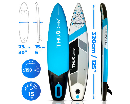 Надувна SUP дошка (Сапборд) THUNDER MARIS 320 Надувна SUP дошка (Сапборд) THUNDER MARIS 320
