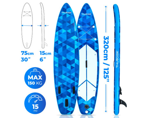 Надувна SUP дошка (Сапборд) THUNDER NION 320 Надувна SUP дошка (Сапборд) THUNDER NION 320