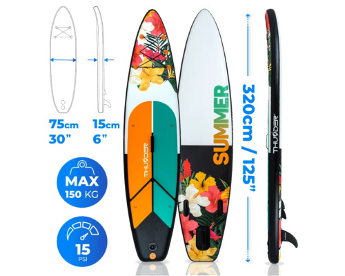 Надувна SUP дошка (Сапборд) THUNDER NOX 320 Надувна SUP дошка (Сапборд) THUNDER NOX 320