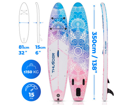 Надувна SUP дошка (Сапборд) THUNDER AURORA 350