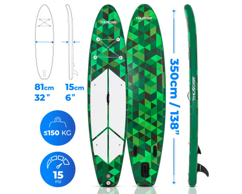 Надувна SUP дошка (Сапборд) THUNDER CAMO 350