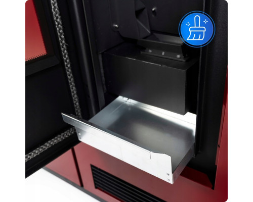 Пелетна піч-камін THUNDER ARIA RED 12 кВт