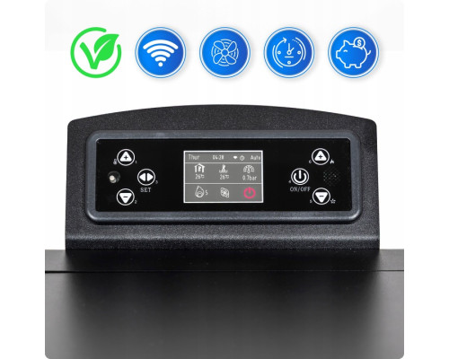 Пелетна піч-камін THUNDER GAREN BLACK 15 кВт