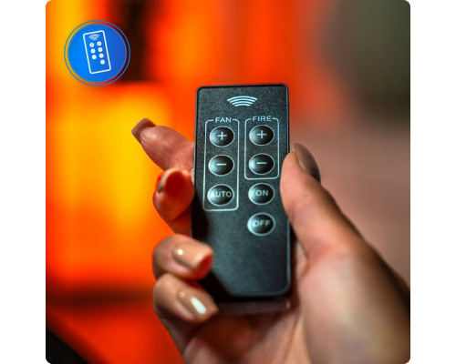 Пелетна піч-камін THUNDER KARMEN RED 10 кВт