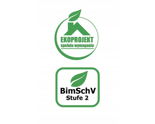 Пелетна піч-камін ARIA BLACK 12 кВт