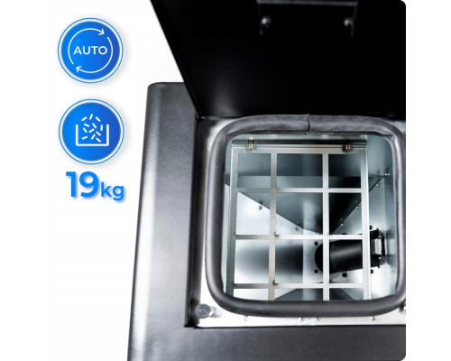 Пелетна піч-камін ARIA BLACK 12 кВт