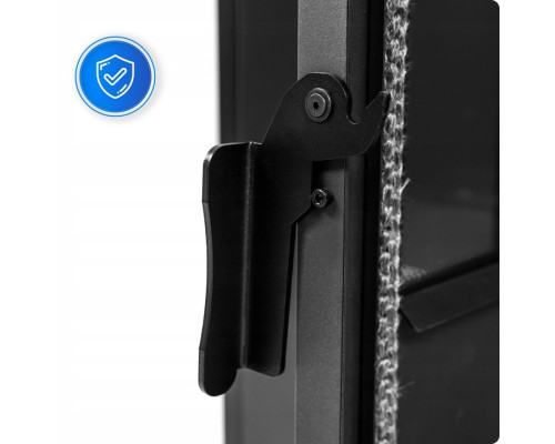 Пелетна піч-камін ARIA BLACK 12 кВт