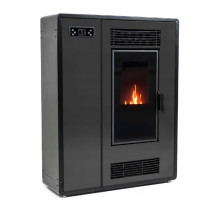 Пелетна піч-камін ARIA BLACK 12 кВт