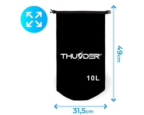 Гермомішок THUNDER 10 л чорний Гермомішок THUNDER 10 л чорний