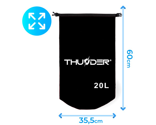 Гермомішок THUNDER 20 л чорний Гермомішок THUNDER 20 л чорний