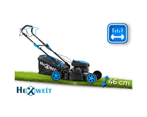 Газонокосарка бензинова Hexwelt 46 см 2,6 кВт з приводом Газонокосарка бензинова Hexwelt 46 см 2,6 кВт з приводом
